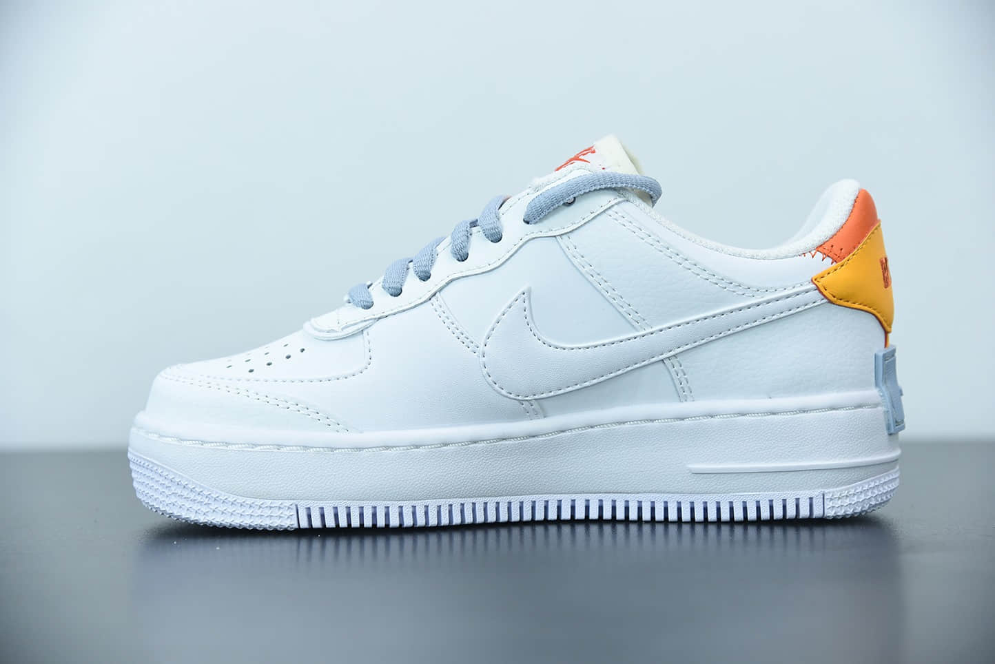 耐克 Nike Air Force 1 Shadow 白兰橙马卡龙空军一号轻量增高低帮百搭板鞋纯原版本 货号：DC2199-100