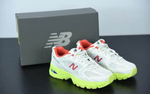 新百伦New Balance 530系列白橘荧光地复古休闲慢跑鞋纯原版本 货号：MR530SI