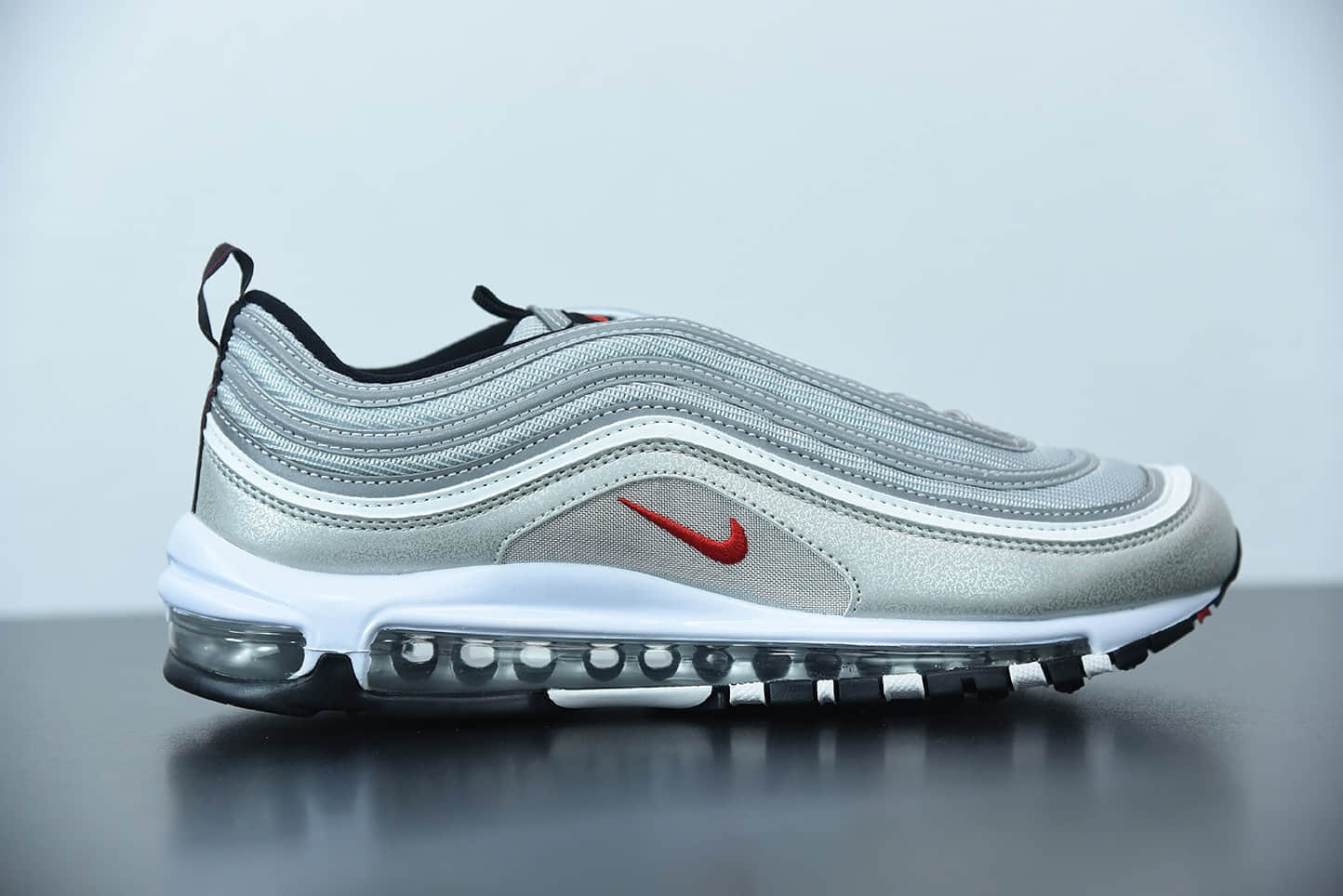 耐克 Nike Air Max 97 Premium OG QS“Silver Bullet” 2019版”银子弹反光百搭复古气垫休闲运动慢跑鞋纯原版本 货号：884421-001