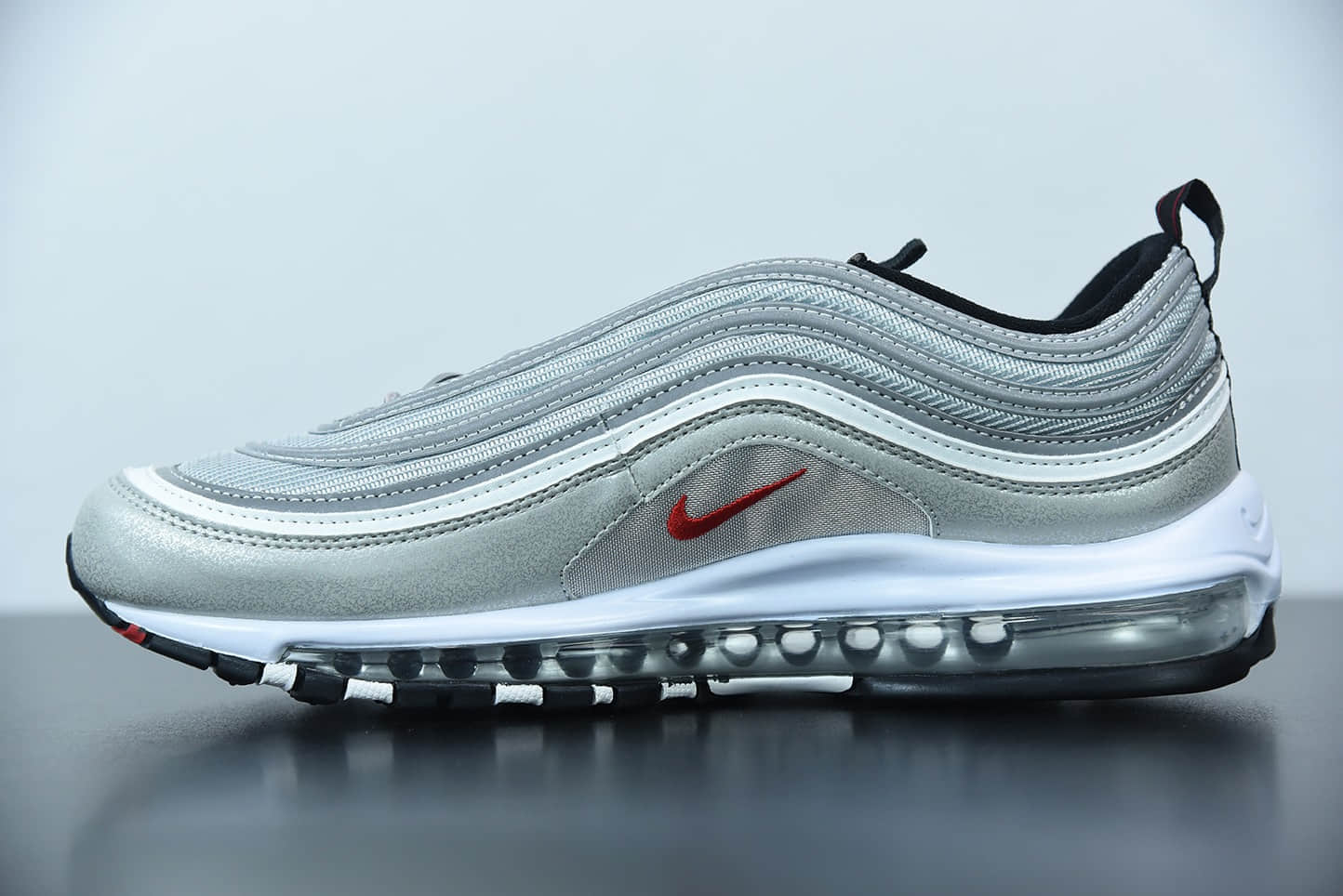 耐克 Nike Air Max 97 Premium OG QS“Silver Bullet” 2019版”银子弹反光百搭复古气垫休闲运动慢跑鞋纯原版本 货号：884421-001