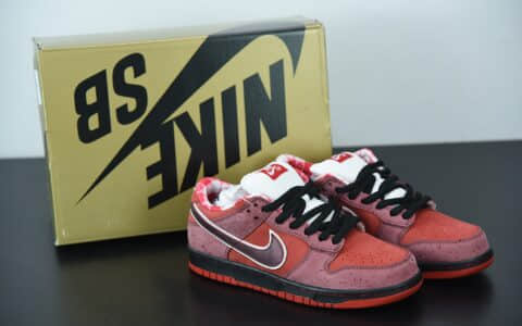 耐克Nike SB Dunk Low Red Lobster 红龙虾扣篮系列复古低帮休闲运动滑板板鞋纯原版本 货号：313170-661