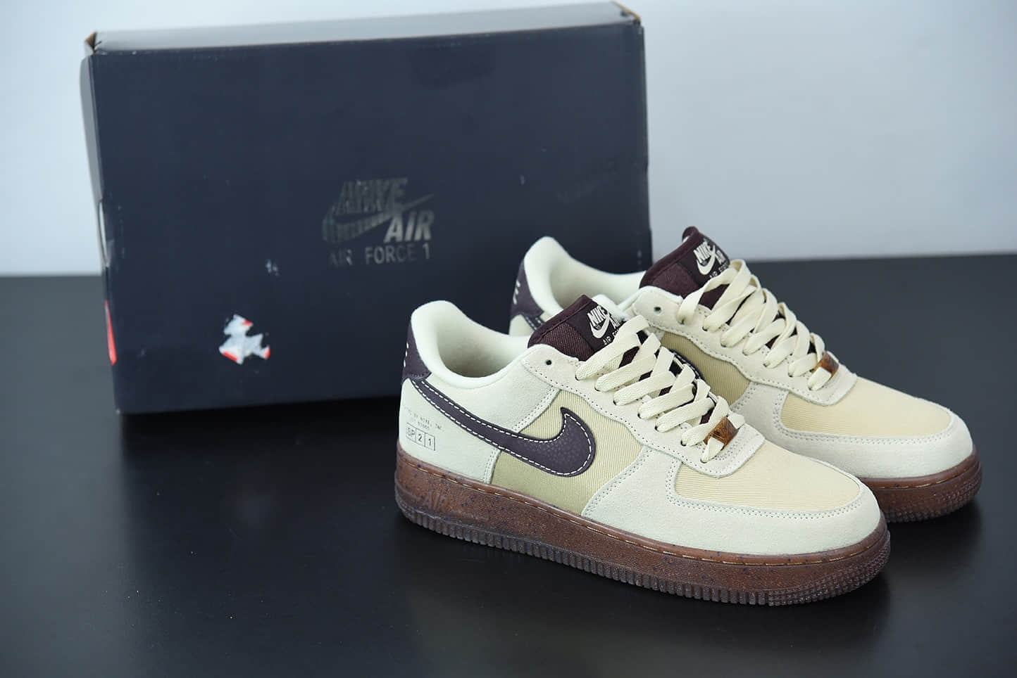 耐克 Nike Air Force 1´07Coffee 咖啡浅棕空军一号经典低帮百搭休闲运动板鞋纯原版本 货号：DD5227-234