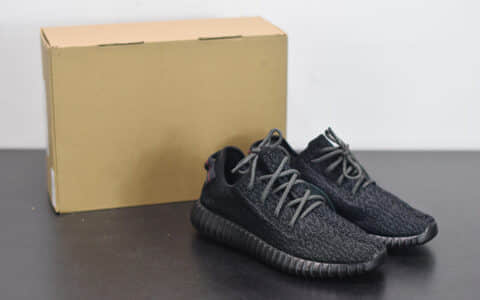 阿迪达斯Adidas Yeezy Boost 350 V1 Pirate Black初代椰子350黑天使休闲运动鞋纯原版本 货号：BB5350