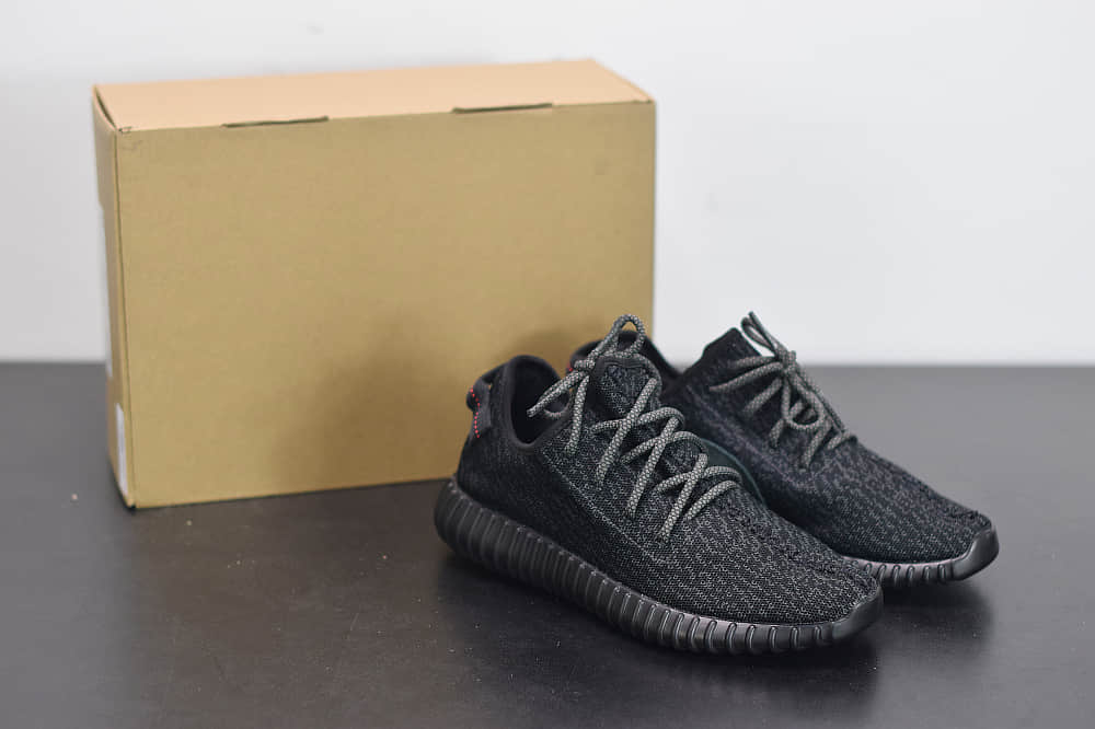 阿迪达斯Adidas Yeezy Boost 350 V1 Pirate Black初代椰子350黑天使休闲运动鞋纯原版本 货号：BB5350