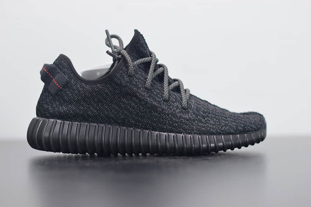 阿迪达斯Adidas Yeezy Boost 350 V1 Pirate Black初代椰子350黑天使休闲运动鞋纯原版本 货号：BB5350