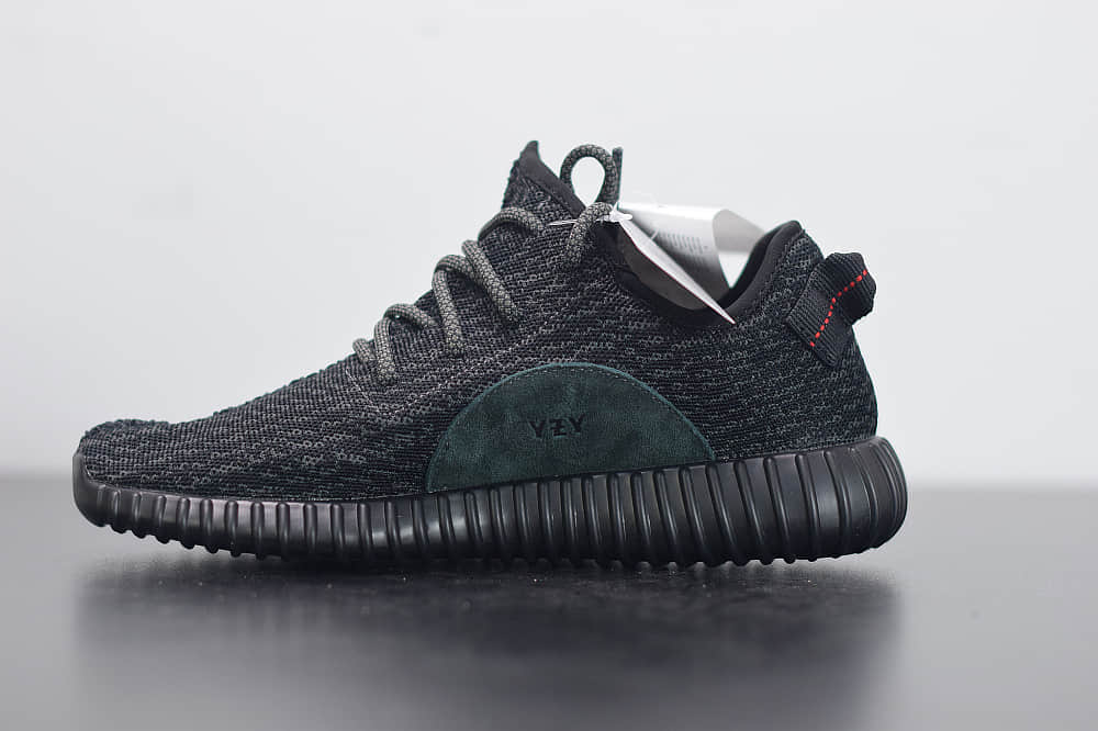 阿迪达斯Adidas Yeezy Boost 350 V1 Pirate Black初代椰子350黑天使休闲运动鞋纯原版本 货号：BB5350