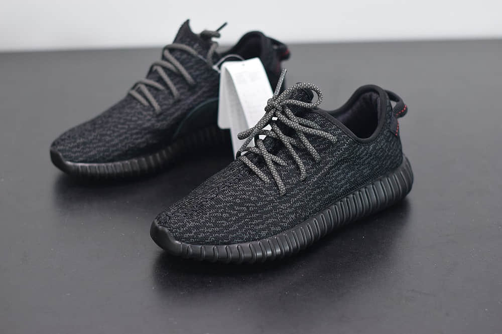 阿迪达斯Adidas Yeezy Boost 350 V1 Pirate Black初代椰子350黑天使休闲运动鞋纯原版本 货号：BB5350