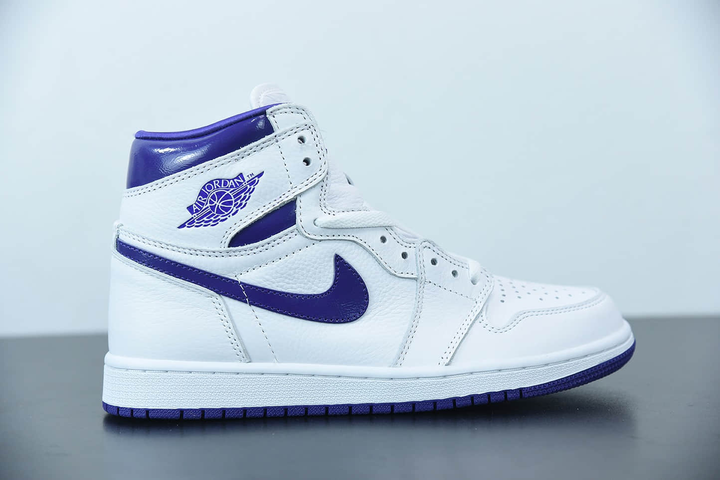 乔丹Air Jordan 1 Retro High “Court Purple” 高帮元年白紫篮球鞋纯原版本 货号：CD0461-151