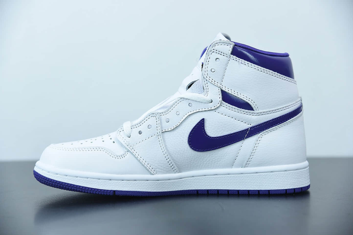 乔丹Air Jordan 1 Retro High “Court Purple” 高帮元年白紫篮球鞋纯原版本 货号：CD0461-151