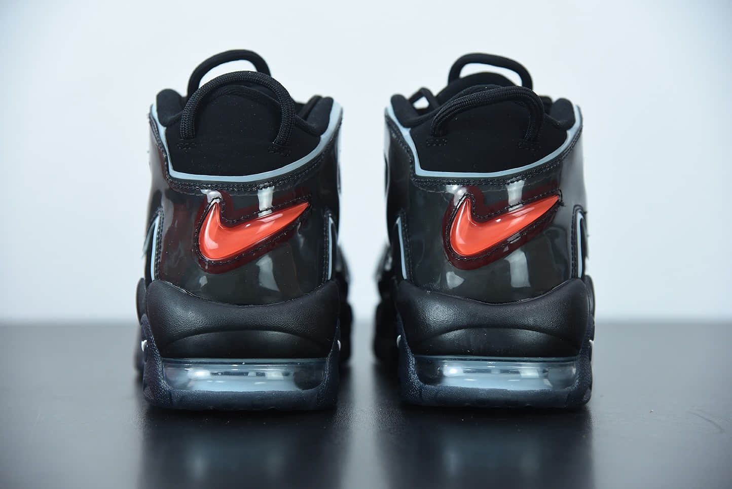 耐克 Nike Air More Uptempo 大AIR皮蓬黑蓝撕纸配色复古篮球鞋纯原版本 货号：DJ4633-010