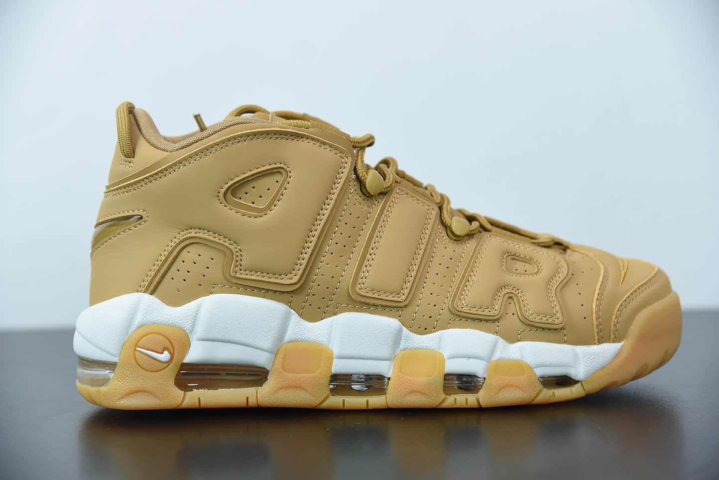 耐克 Nike Air More Uptempo OG“大AIR”小麦配色皮蓬一代复古百搭文化休闲篮球鞋纯原版本 货号：AA4060-200