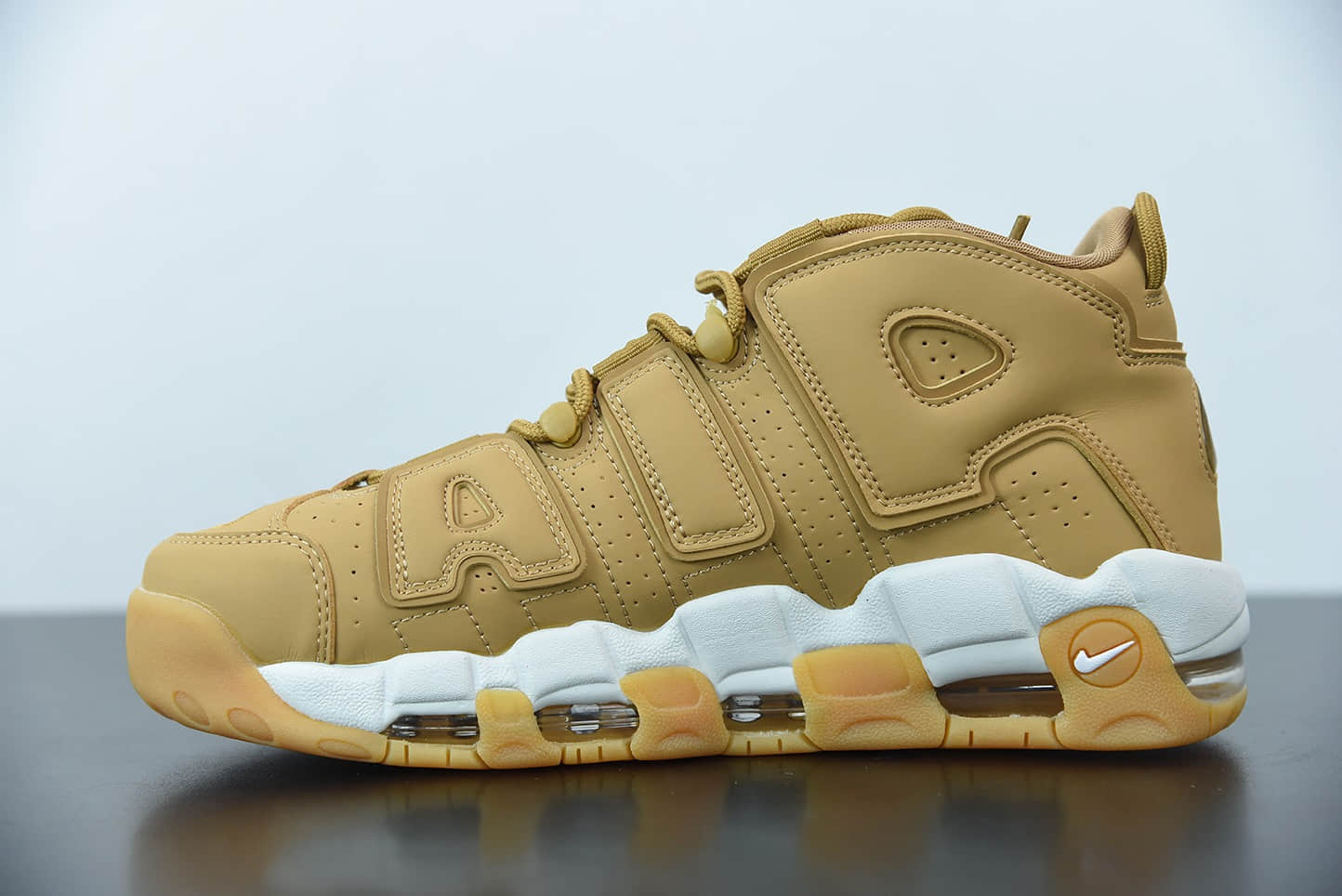 耐克 Nike Air More Uptempo OG“大AIR”小麦配色皮蓬一代复古百搭文化休闲篮球鞋纯原版本 货号：AA4060-200