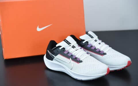 耐克Nike Air Zoom Pegasus 38 Nike Pegasus登月38代黑白超轻网面跑步鞋纯原版本 货号：CW7358-101