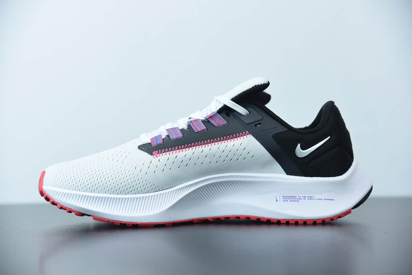 耐克Nike Air Zoom Pegasus 38 Nike Pegasus登月38代黑白超轻网面跑步鞋纯原版本 货号：CW7358-101