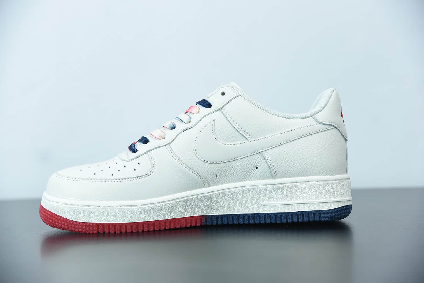 耐克 Nike Air Force 1 Low '07 米红蓝‘’洛杉矶快船‘’城市限定低帮空军一号休闲板鞋纯原版本 货号：CT1989-102