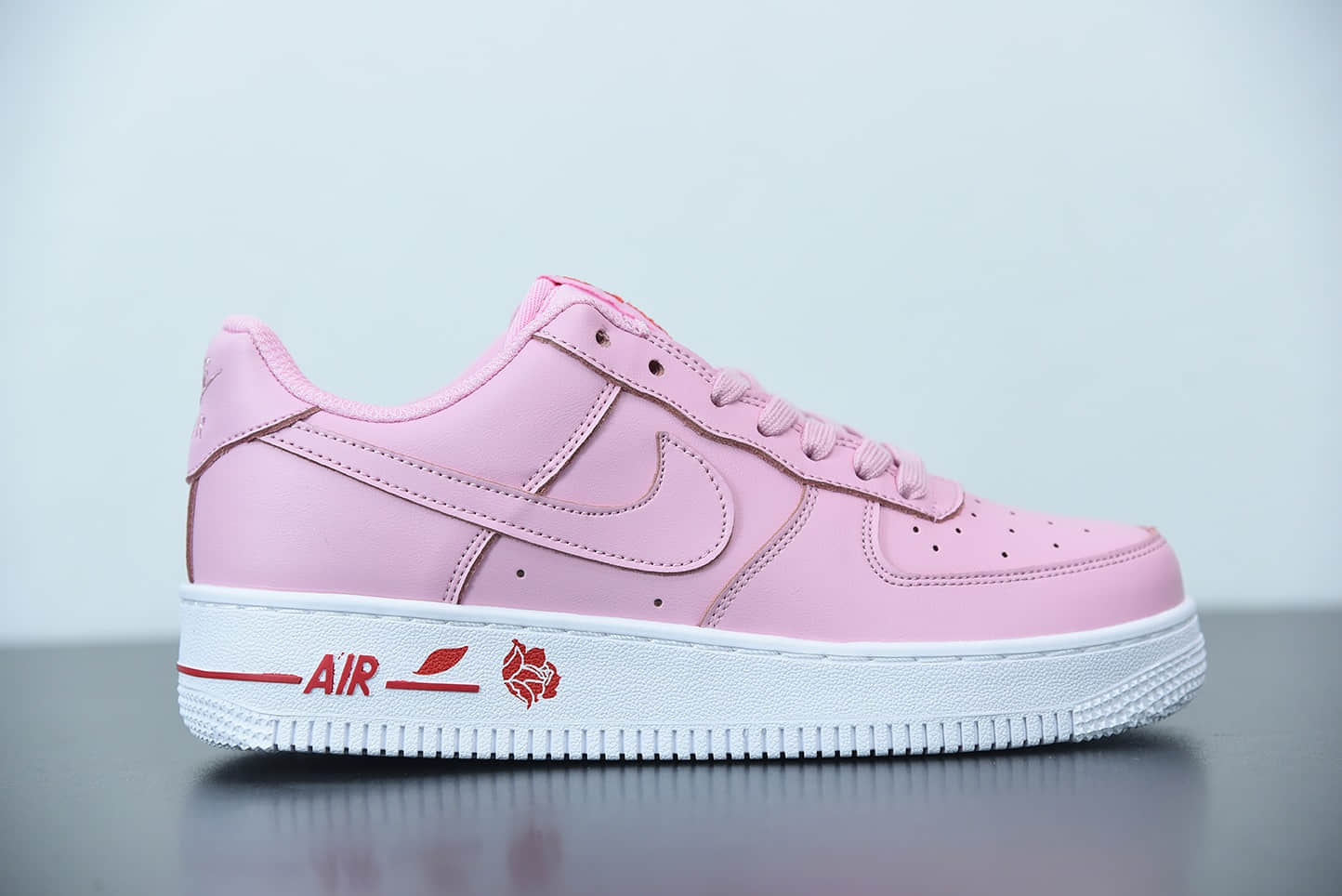 耐克Nike Air Force 1´07PinkRed Rose粉色粉玫瑰空军一号经典低帮百搭休闲运动板鞋纯原版本 货号：CU6312-600