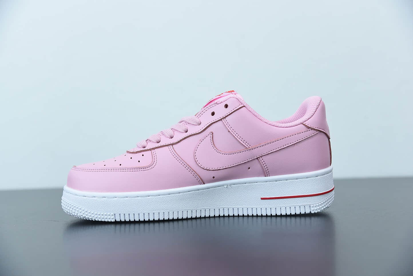 耐克Nike Air Force 1´07PinkRed Rose粉色粉玫瑰空军一号经典低帮百搭休闲运动板鞋纯原版本 货号：CU6312-600