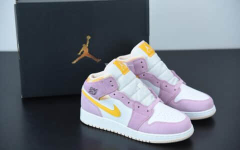 乔丹Air Jordan 1 Mid SE少女粉中邦篮球鞋纯原版本 货号：DC9517-600