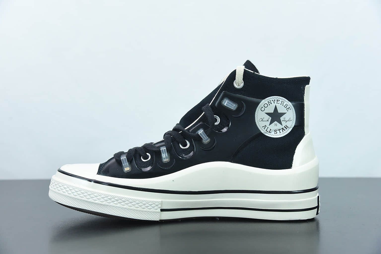 匡威Kim Jones x Converse Chuck Taylor All Star 1970s 重磅联名黑色高帮帆布鞋纯原版本 货号：171257c