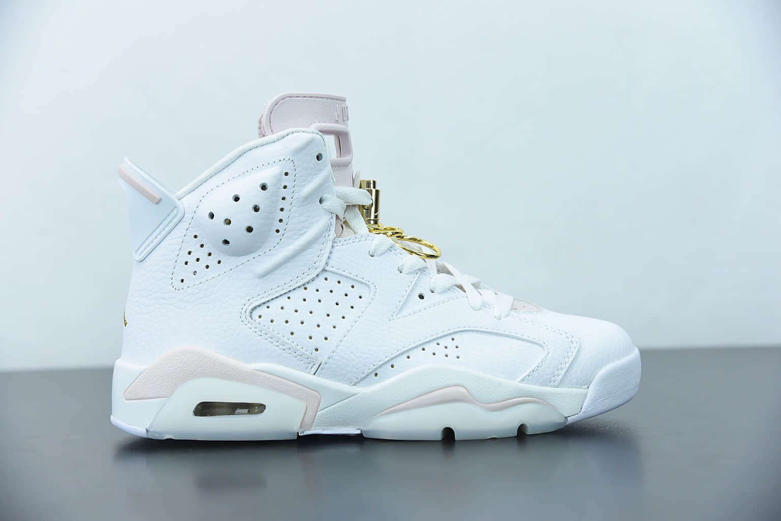 乔丹Air Jordan AJ6 WMNS “Gold Hoops”金粉高帮篮球鞋纯原版本 货号：DH9696-100