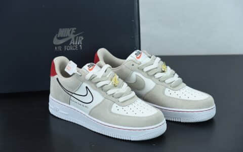 耐克 Nike Air Force 1 Low 拼接勾空军一号低帮百搭休闲运动板鞋纯原版本 货号：DB3597-100