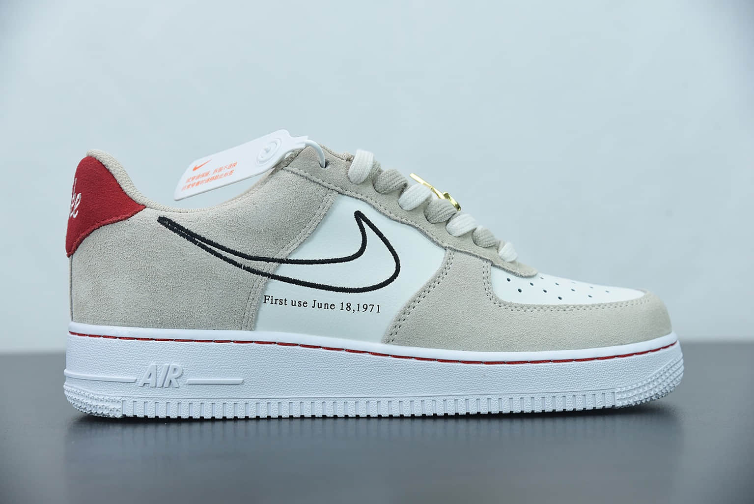 耐克 Nike Air Force 1 Low 拼接勾空军一号低帮百搭休闲运动板鞋纯原版本 货号：DB3597-100