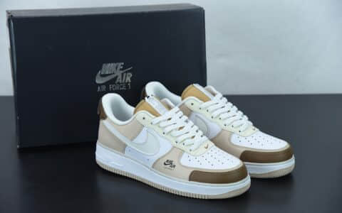 耐克 Nike Air Force 1 Premium 咖啡豆配色 空军一号低帮休闲板鞋纯原版本 货号：CV3039-101