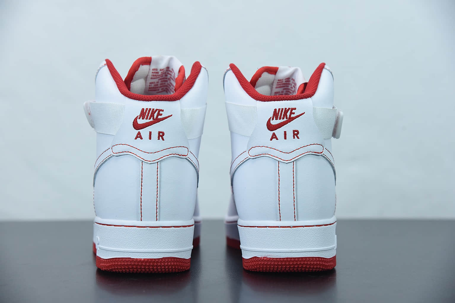 耐克 Nike Air Force 1 High '07 空军一号白红高帮休闲板鞋纯原版本 货号：CV1753-100