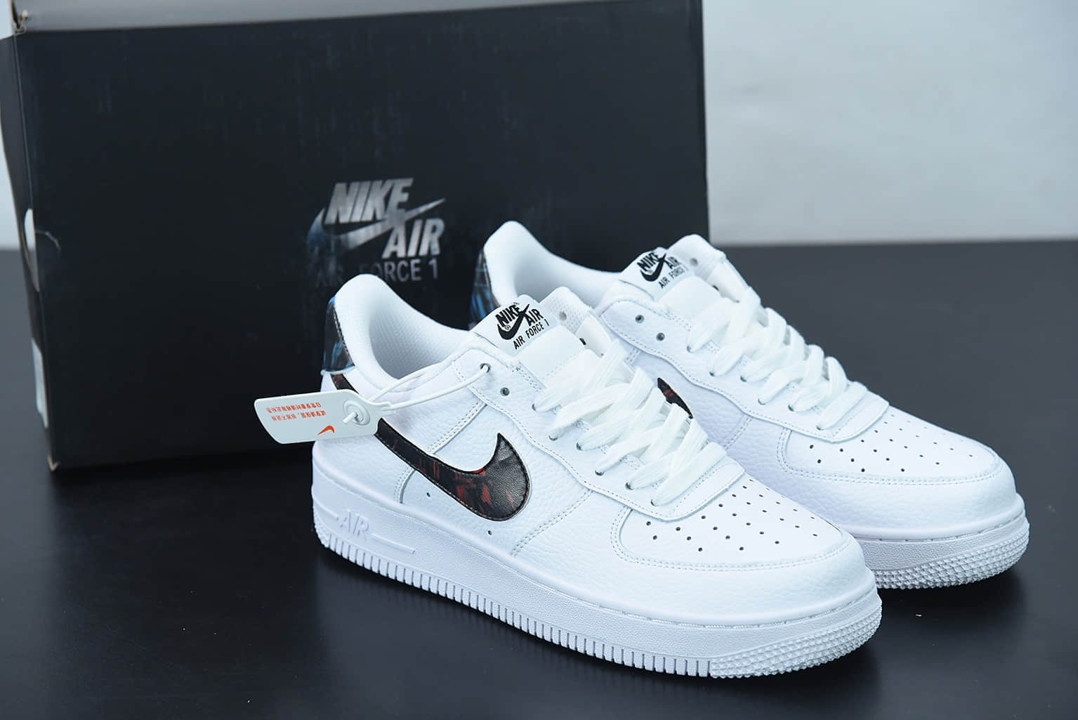 耐克 Nike Air Force 1 LowTie-Dye白蓝红扎染空军一号低帮运动休闲板鞋纯原版本 货号：DJ6889-100