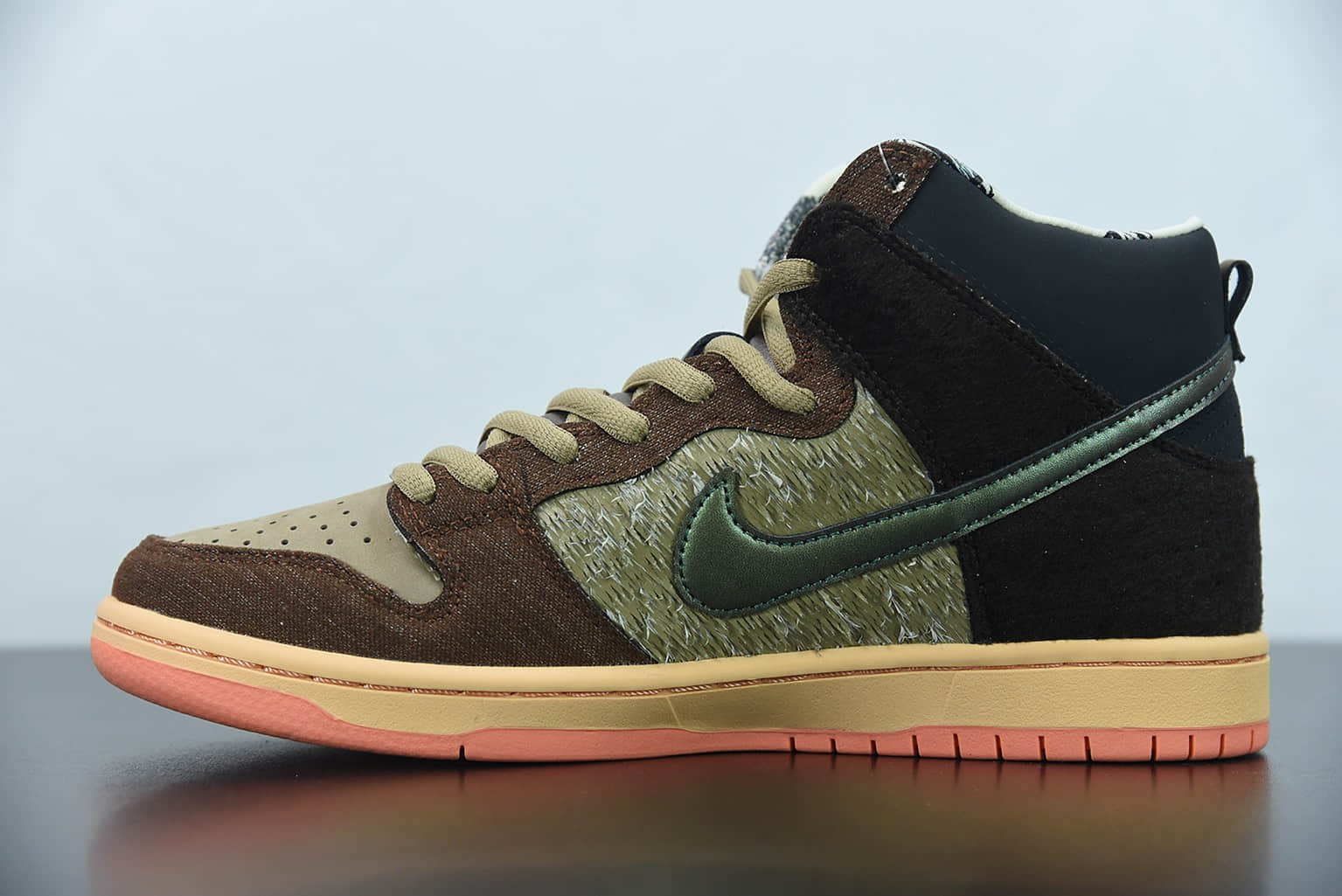 耐克 Nike Concepts x NK SB Dunk High  Mallard  烤鸭 高帮运动休闲板鞋纯原版本 货号：DC6887-200