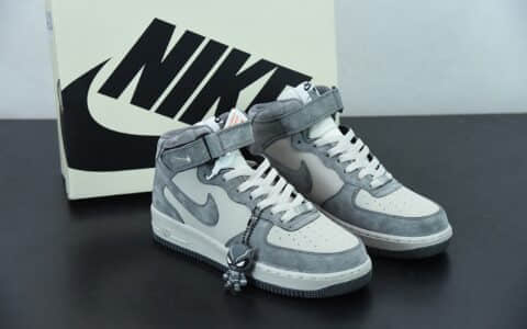 耐克 Nike Air Force 1 空军一号米白灰中帮板鞋纯原版本 货号：CW2288-668