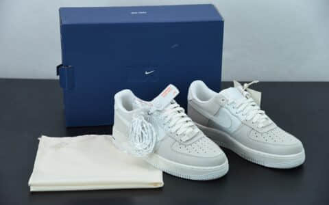 耐克 Nike Air Force 1 Low NAI-KE 纪念款白灰色空军一号低帮休闲板鞋纯原版本 货号：DM8871-111