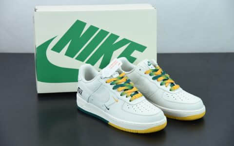 耐克 Nike Air Force 1 Low '07 “米黄绿”犹他爵士队城市限定低帮空军一号休闲板鞋纯原版本 货号：ZJ6695-303