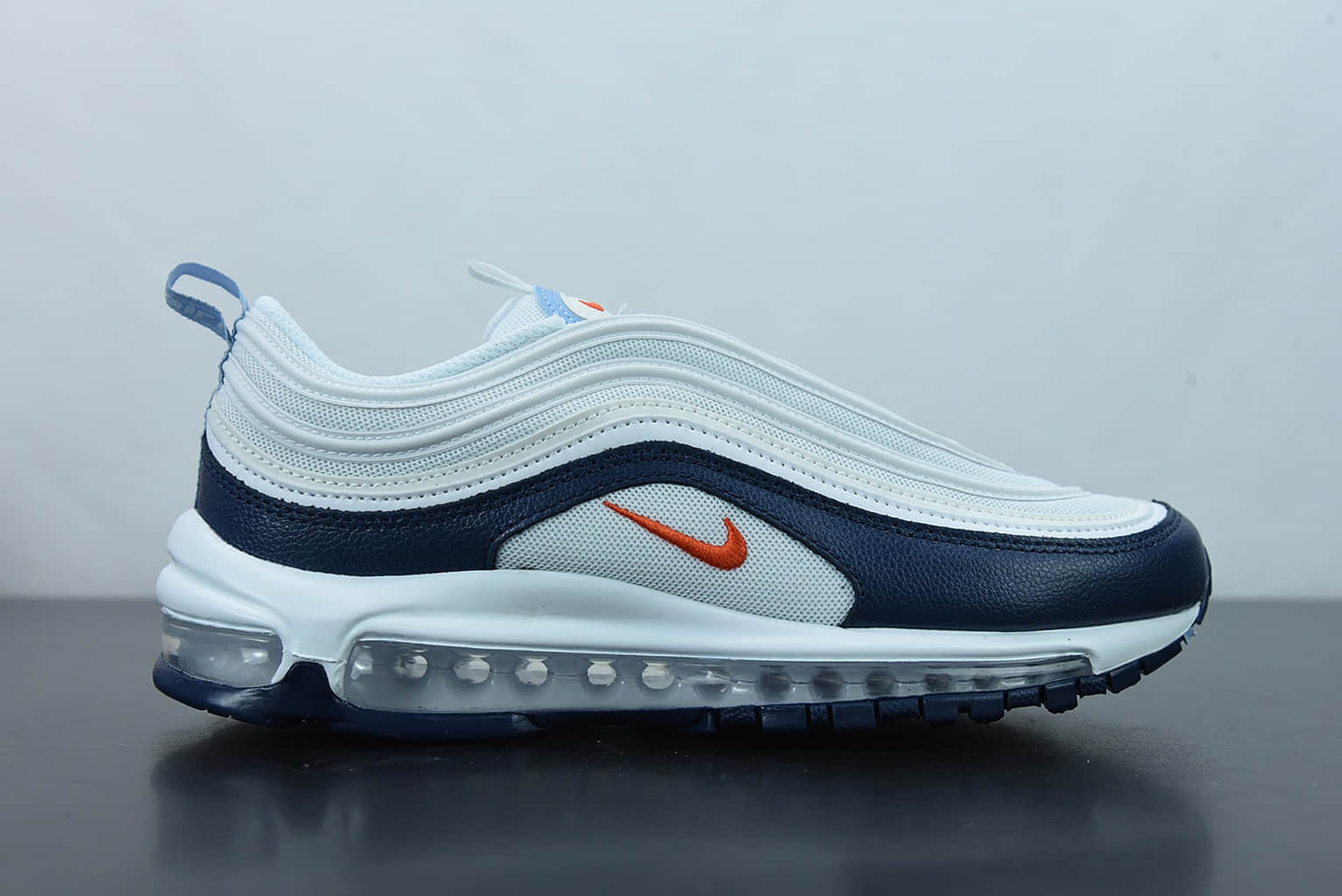 耐克 Nike Air Max 97 系列白蓝子弹气垫运动跑鞋纯原版本 货号：DM2824-100