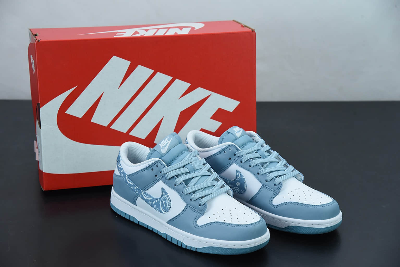 耐克 Nike Dunk Low Greenblue paisley 蓝绿色佩斯利扣碎篮板时尚休闲板鞋纯原版本 货号：DH4401-101