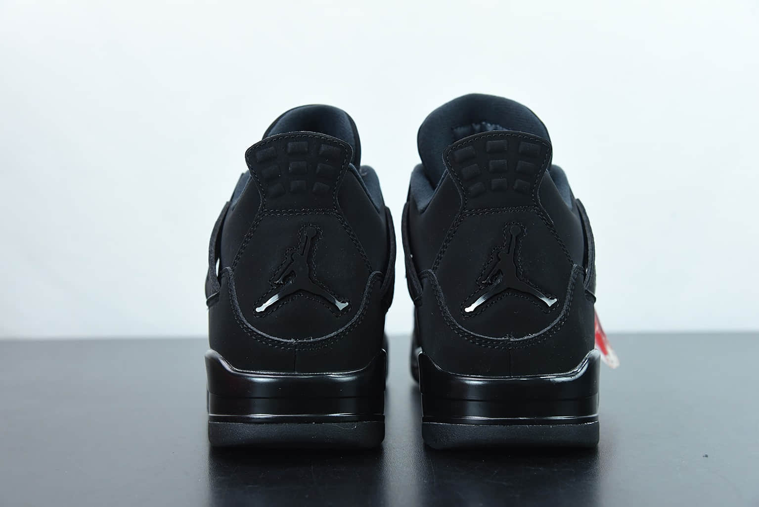 乔丹Air Jordan 4 AJ4 乔4 Black Cat 黑猫麂皮黑武士中帮篮球鞋纯原版本 货号：CU1110-010