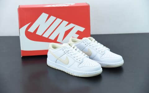 耐克Nike Wmns SB Dunk LowPearl White 珍珠白粉高街百搭休闲板鞋纯原版本 货号：DD1503-110