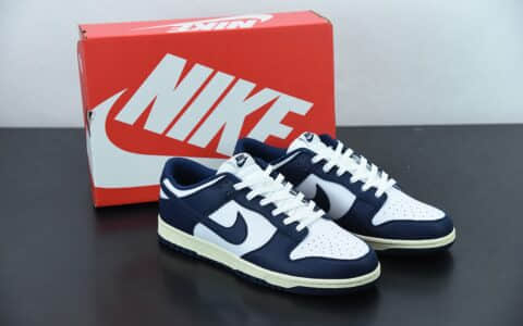 耐克 Nike Dunk low Midnight Navy 午夜蓝扣碎篮板时尚休闲板鞋纯原版本 货号：DD1503-115