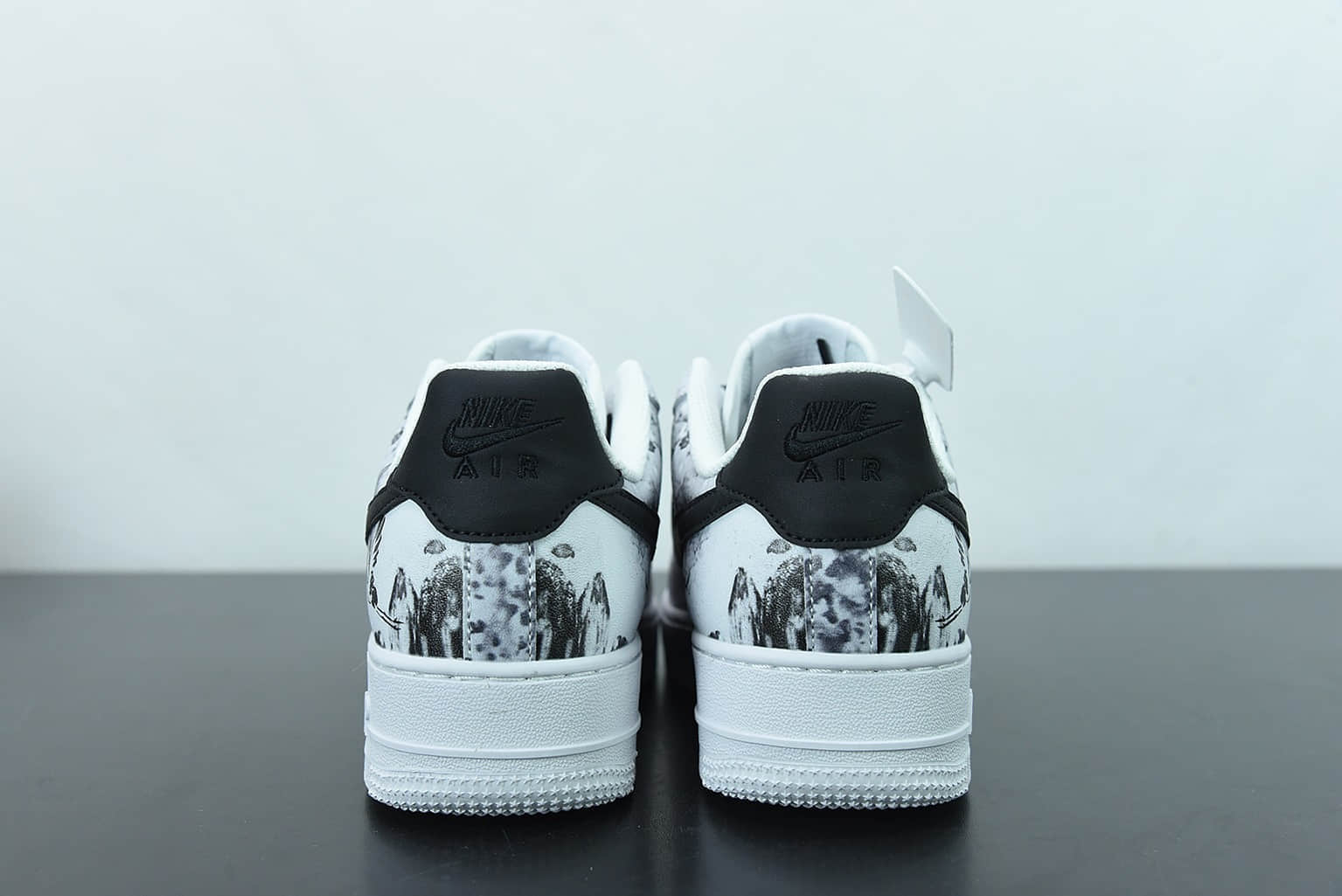 耐克 Nike Air Force 1 '07 Low AF1 水墨中国风仙鹤空军一号低帮复古休闲板鞋纯原版本 货号：CW2288-111