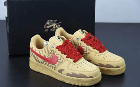 耐克 Nike Air Force 1'07 Low 麂皮麦色虎年限定空军一号低帮休闲板鞋纯原版本 货号：CJ9179-202