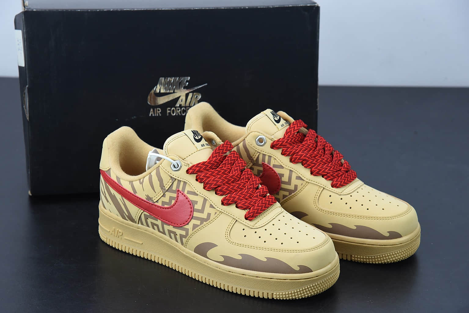 耐克 Nike Air Force 1'07 Low 麂皮麦色虎年限定空军一号低帮休闲板鞋纯原版本 货号：CJ9179-202