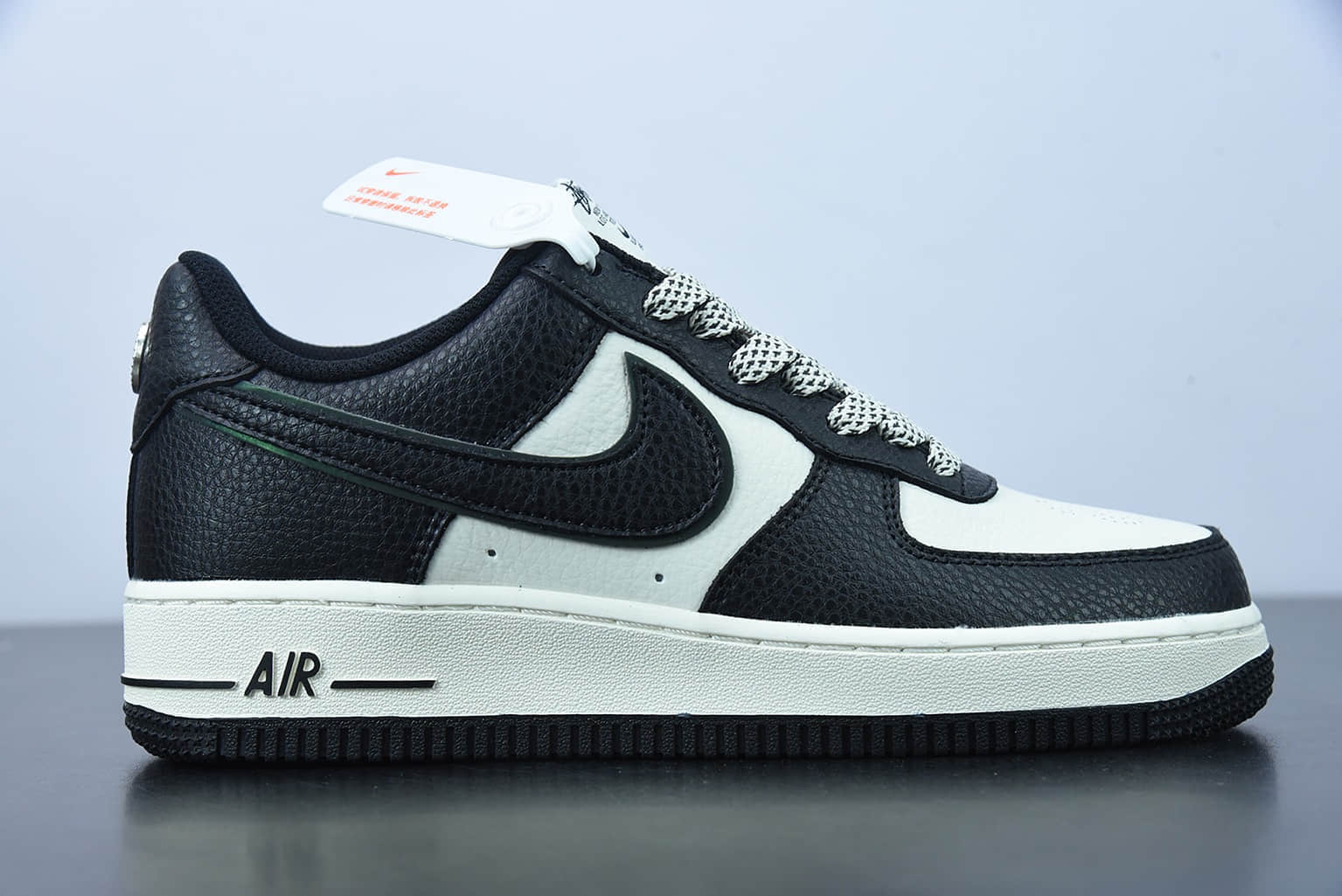 耐克 Nike Stussy x Nike Air Force 1 Low 斯图西联名黑白反光满天星空军一号低帮休闲板鞋纯原版本 货号：ST2022-618