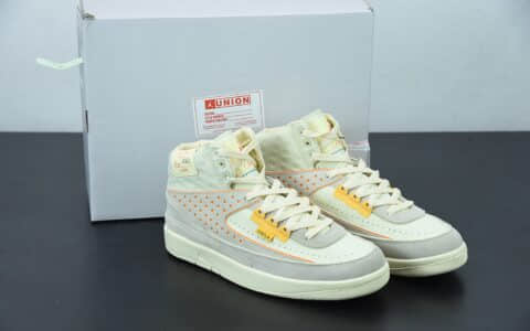 乔丹 Air Jordan Union x Air Jordan 2 Rattan 高帮米黄色篮球鞋纯原版本 货号：DN3802-200