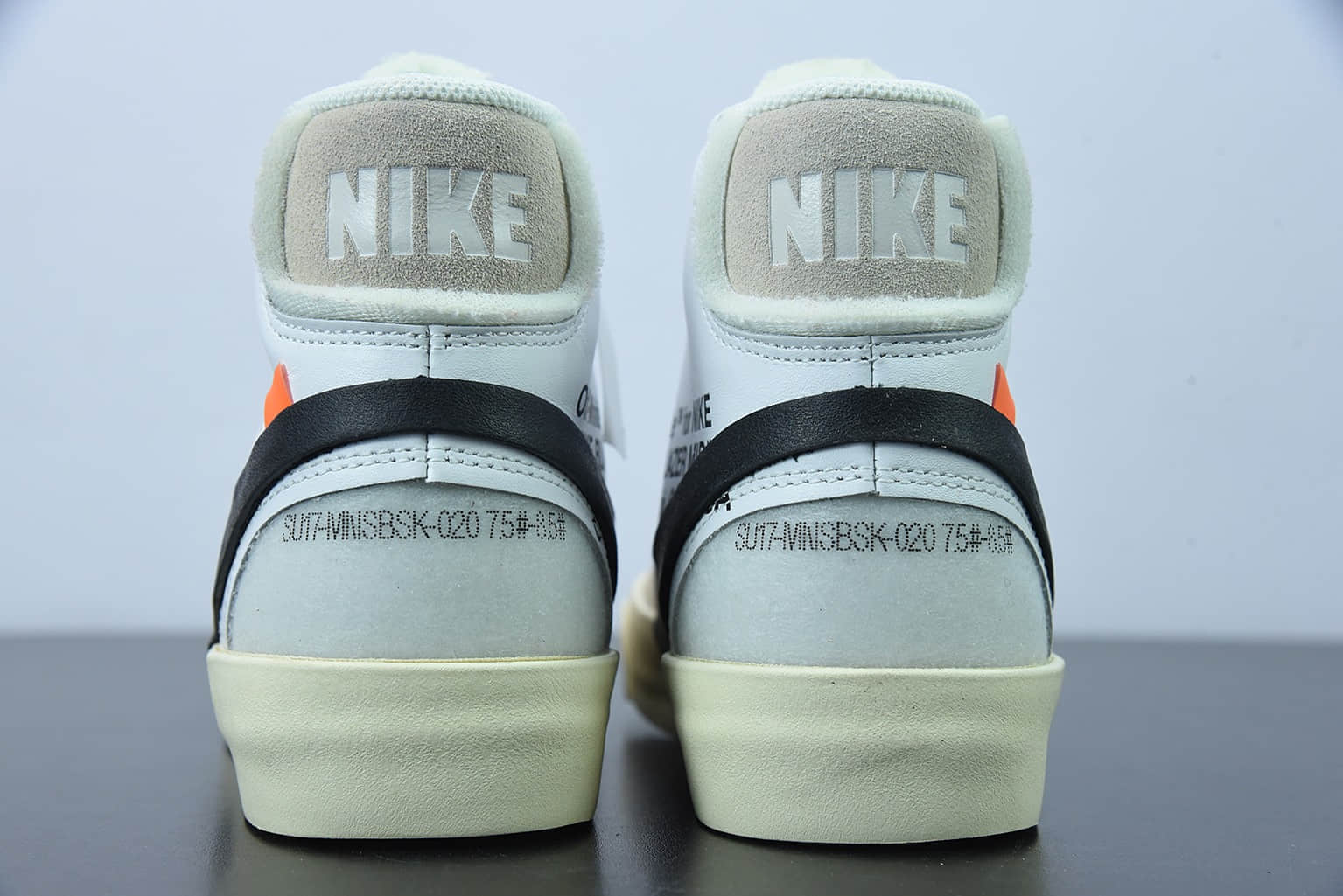 耐克 Nike OFF-WHITE x Nike Blazer Mid “Grim Reaper”开拓者OW联名初代白黑经典中帮百搭板鞋纯原版本 货号：AA3832 -100