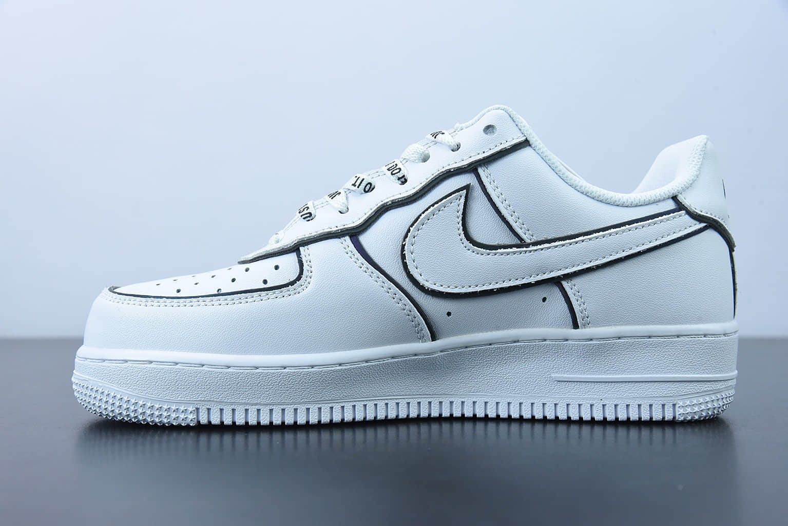 耐克 Nike Stussy x Nk AF 1 Low 斯图西联名白炫彩反光满天星空军一号低帮休闲板鞋纯原版本 货号：BQ6425-109