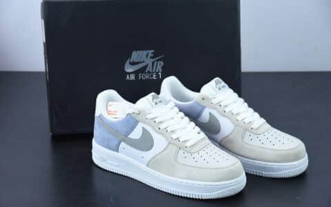 耐克Nike Air Force 1 Low 07 白灰紫配色空军一号低帮休闲板鞋纯原版本 货号：LM2033-208