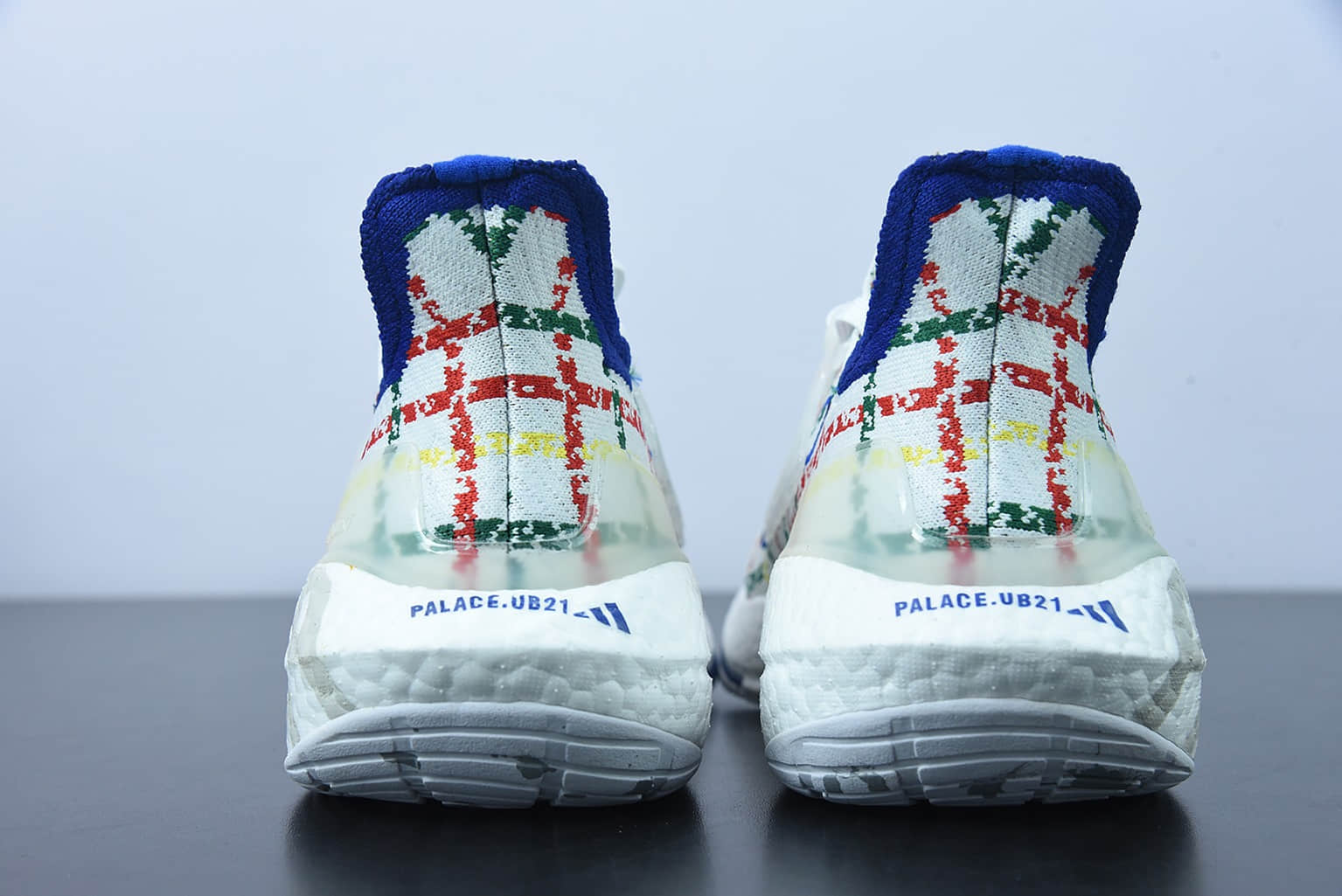 阿迪达斯 Adidas Palace x AD Ultra Boost ub2021Festive Multicolor 针织白彩袜套式针织鞋面休闲运动慢跑鞋纯原版本 货号：GY5556