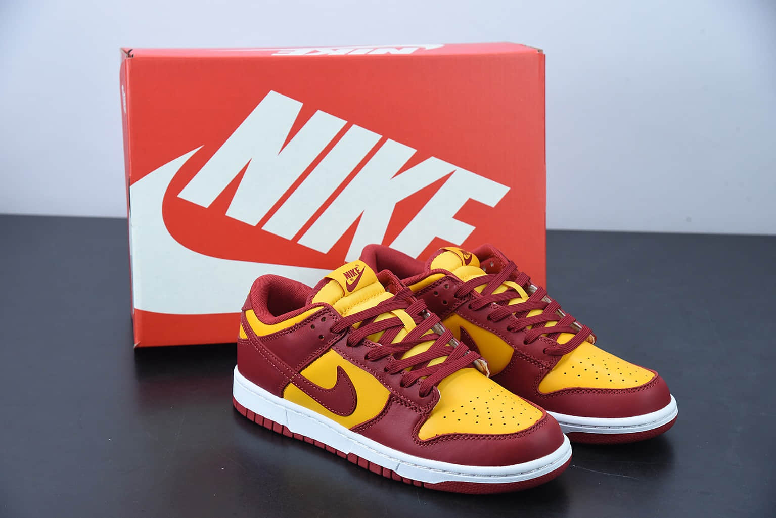 耐克 Nike SB Dunk LowMidas Gold 番茄炒蛋色 扣篮系列低帮休闲运动滑板板鞋纯原版本 货号： DD1391-701