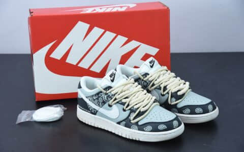 耐克 Nike Dunk Low Retro Vibe风做旧解构鞋带烟灰色低帮运动休闲板鞋纯原版本 货号：DD1503-109