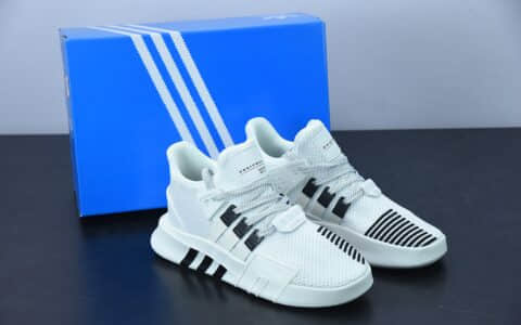 阿迪达斯Adidas EQT BASK ADV支撑者系列白黑色透气轻便复古慢跑鞋纯原版本 货号：BD7772